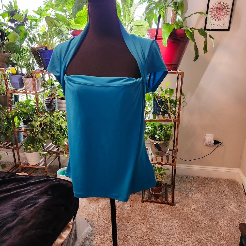 Cerulean Blue Short Sleeve Shirt